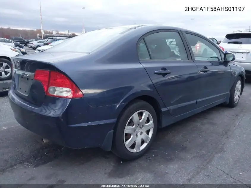 2HGFA1F58AH501197 2010 Honda Civic Lx