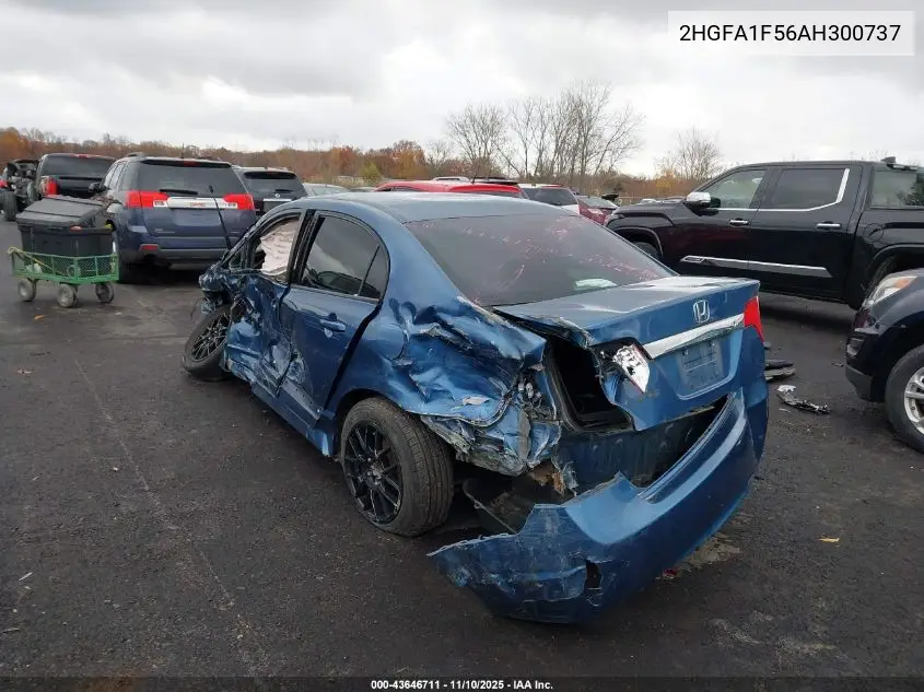 2HGFA1F56AH300737 2010 Honda Civic Lx