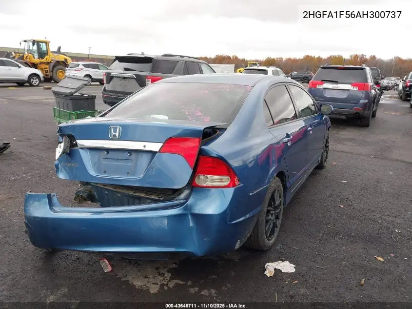 2HGFA1F56AH300737 2010 Honda Civic Lx