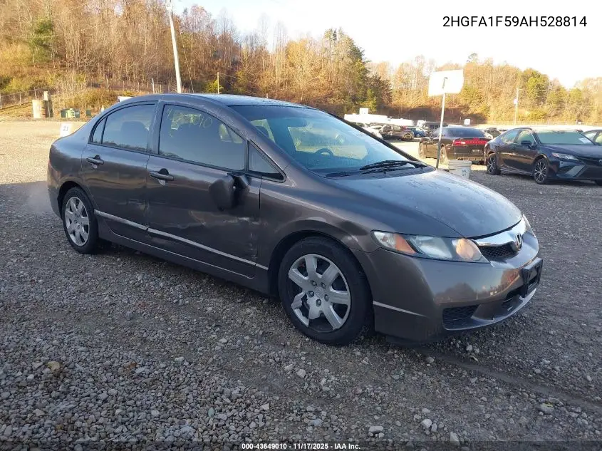 2HGFA1F59AH528814 2010 Honda Civic Lx