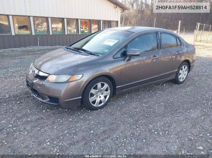 2HGFA1F59AH528814 2010 Honda Civic Lx