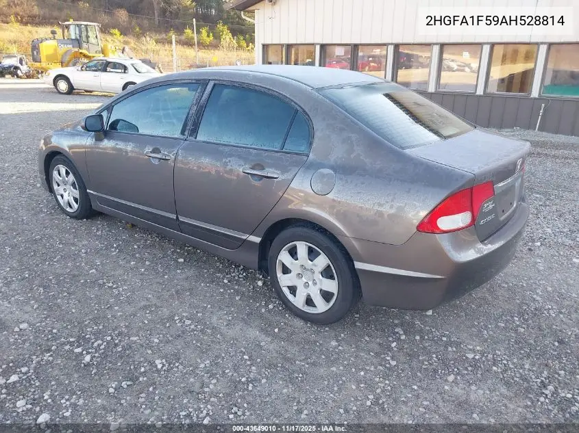 2HGFA1F59AH528814 2010 Honda Civic Lx