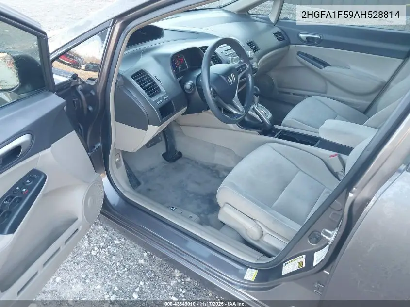 2HGFA1F59AH528814 2010 Honda Civic Lx