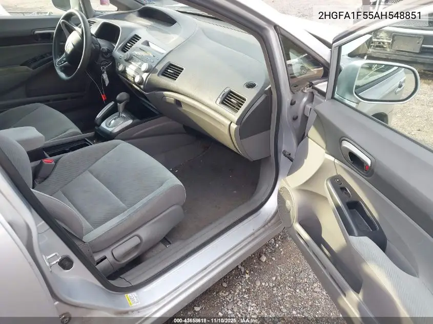 2HGFA1F55AH548851 2010 Honda Civic Lx