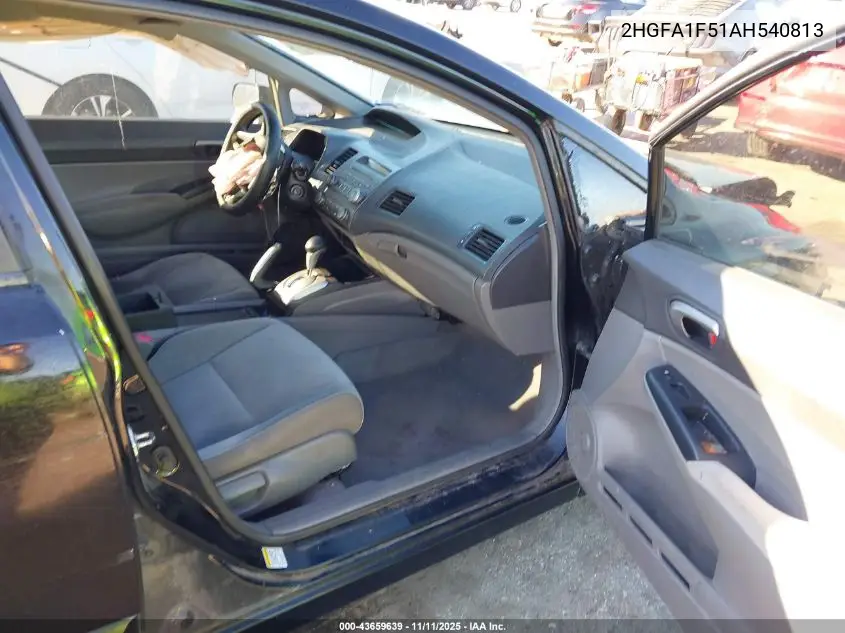 2HGFA1F51AH540813 2010 Honda Civic Lx