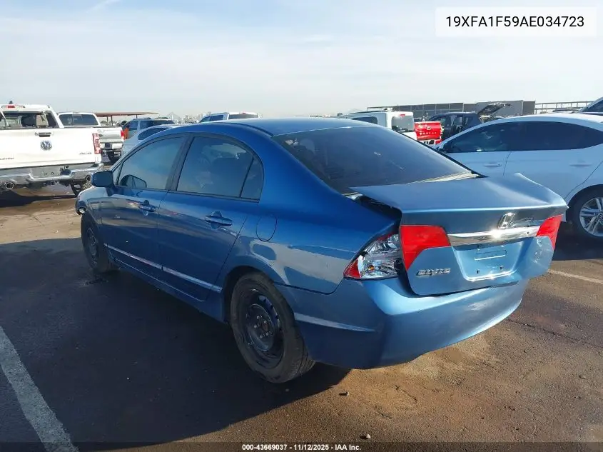 19XFA1F59AE034723 2010 Honda Civic Lx