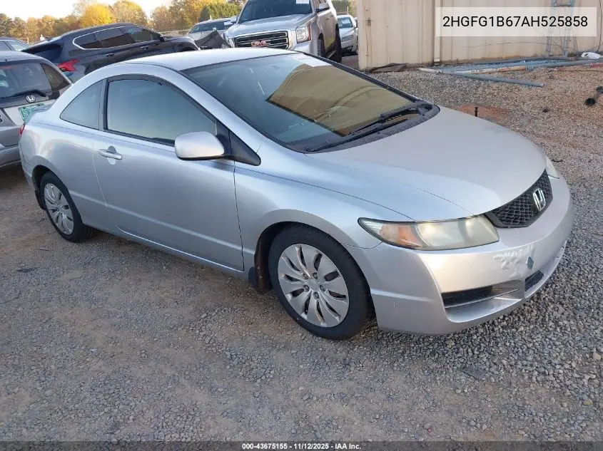 2HGFG1B67AH525858 2010 Honda Civic Lx