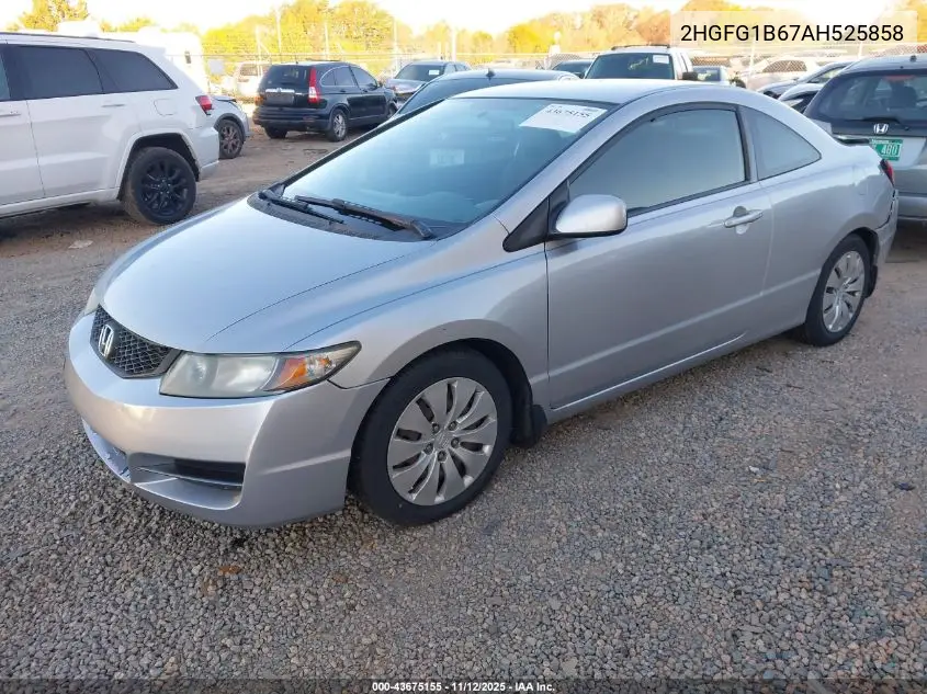 2HGFG1B67AH525858 2010 Honda Civic Lx