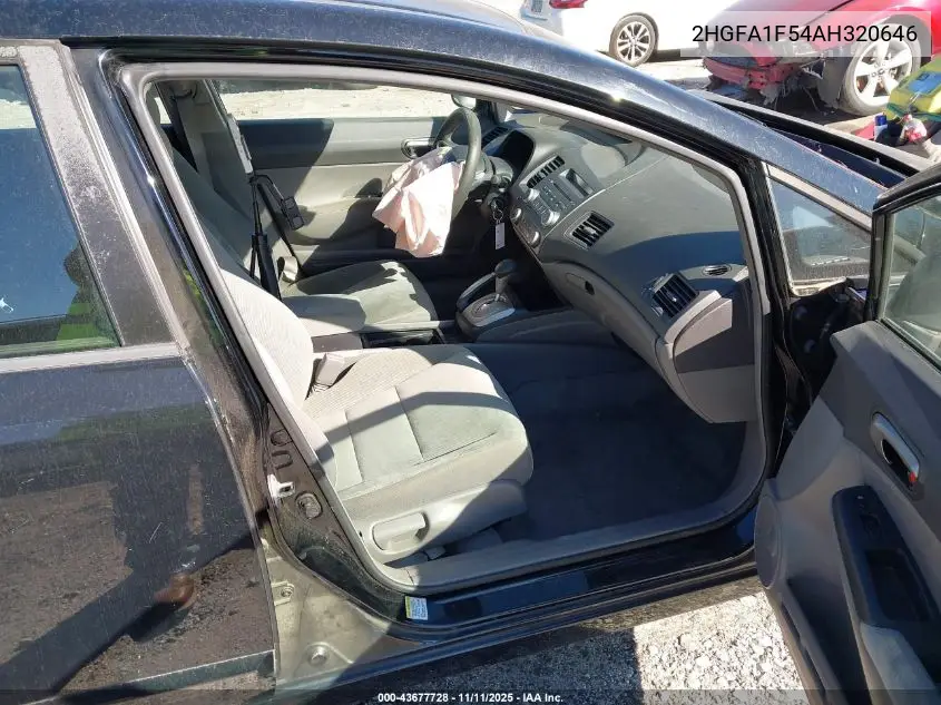 2HGFA1F54AH320646 2010 Honda Civic Lx