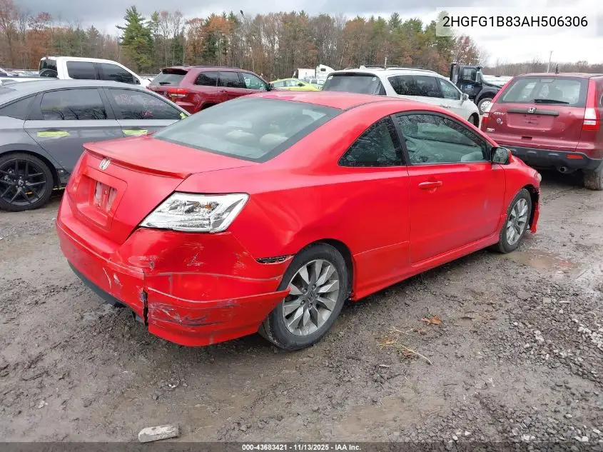 2HGFG1B83AH506306 2010 Honda Civic Ex