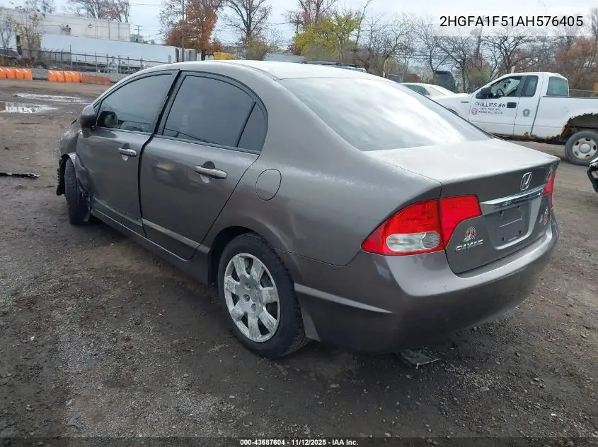 2HGFA1F51AH576405 2010 Honda Civic Lx