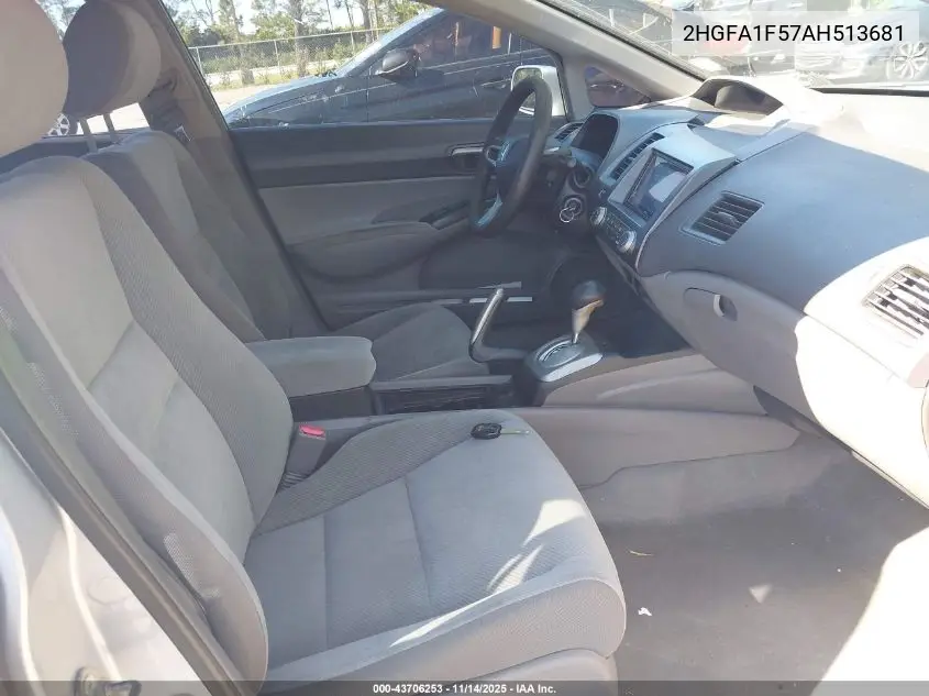 2HGFA1F57AH513681 2010 Honda Civic Lx