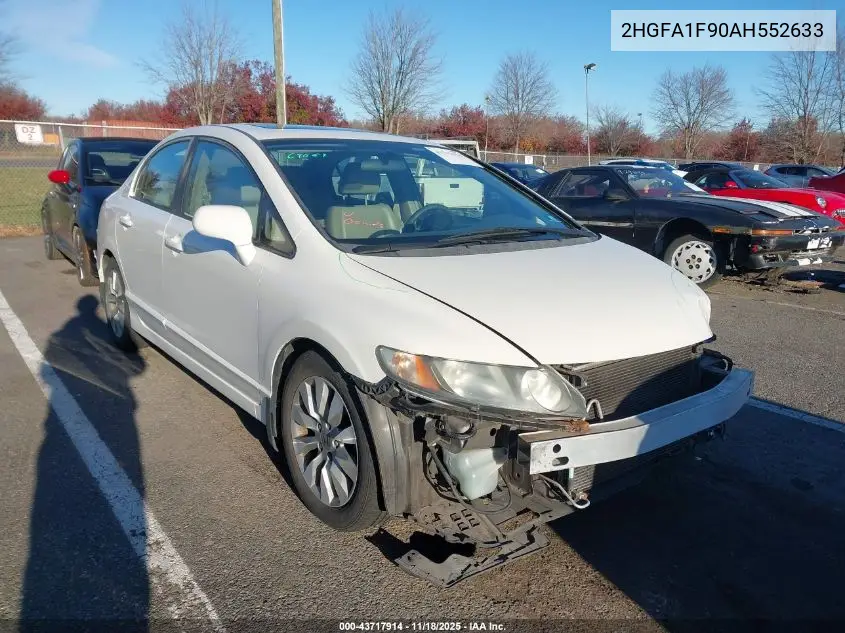 2HGFA1F90AH552633 2010 Honda Civic Ex-L