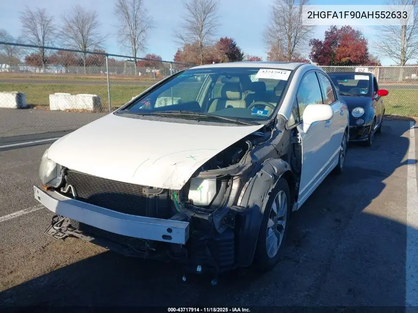 2HGFA1F90AH552633 2010 Honda Civic Ex-L