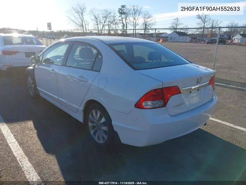 2HGFA1F90AH552633 2010 Honda Civic Ex-L