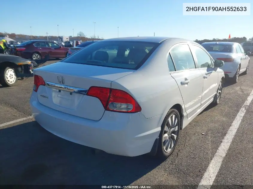 2HGFA1F90AH552633 2010 Honda Civic Ex-L