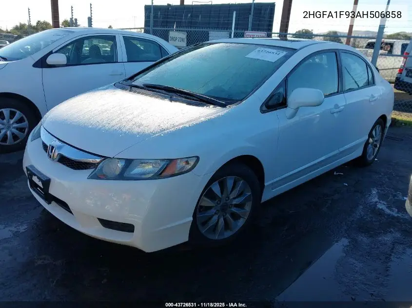 2HGFA1F93AH506858 2010 Honda Civic Ex-L