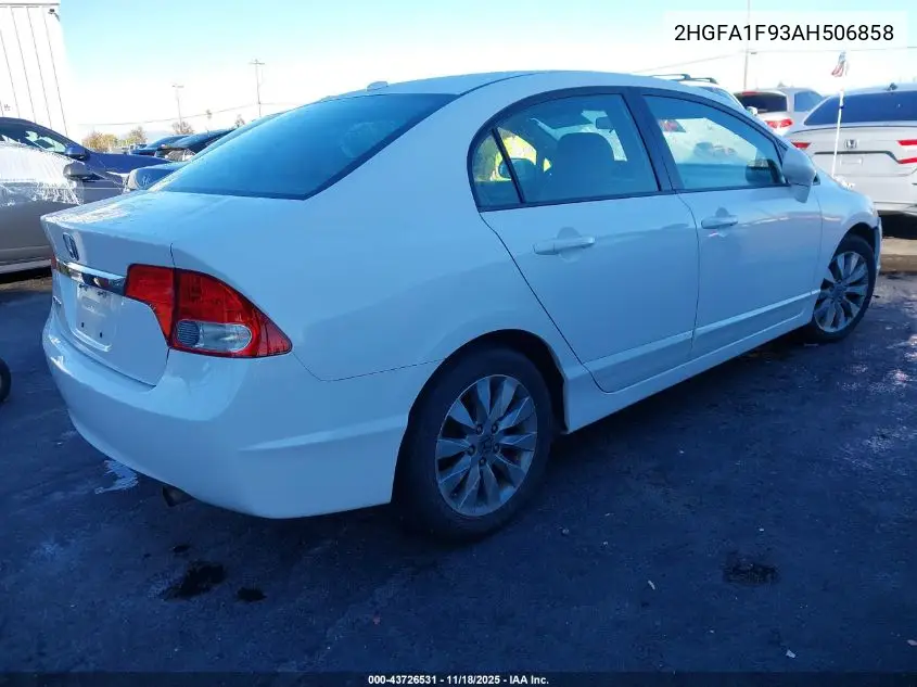 2HGFA1F93AH506858 2010 Honda Civic Ex-L