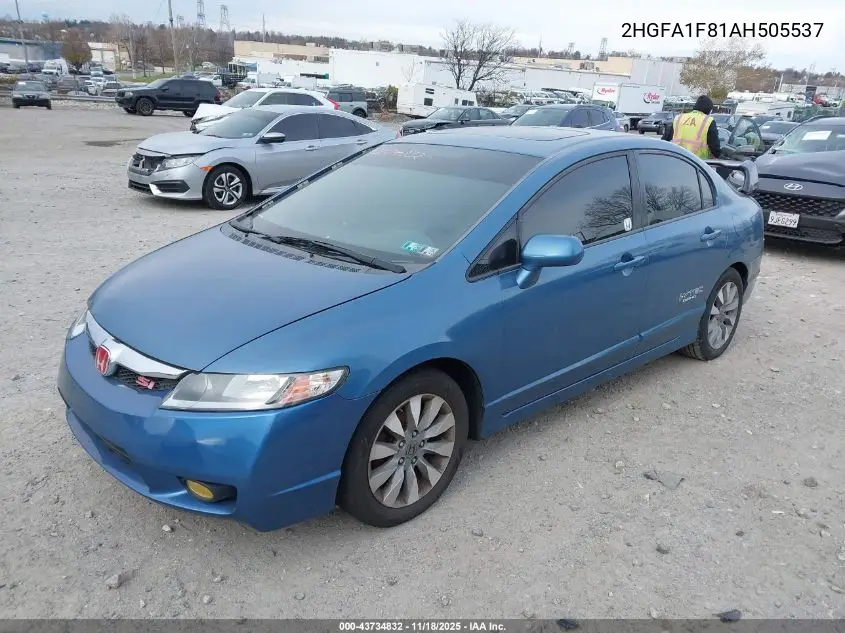 2HGFA1F81AH505537 2010 Honda Civic Ex