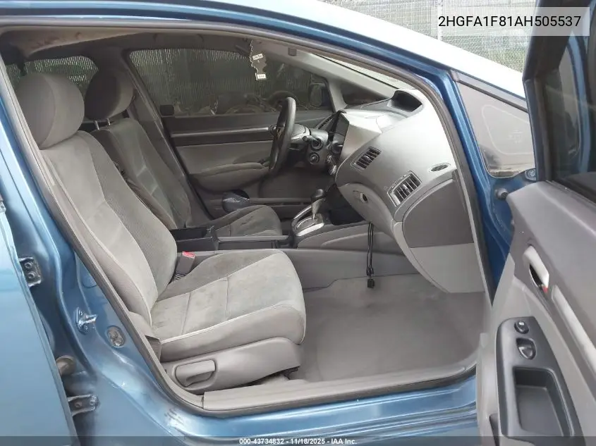 2HGFA1F81AH505537 2010 Honda Civic Ex