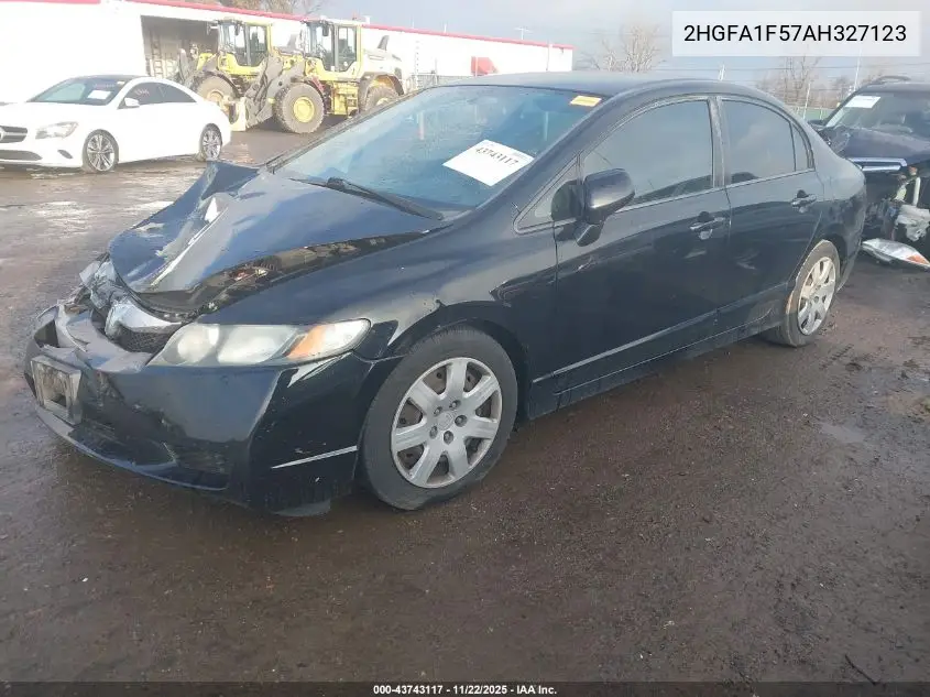 2HGFA1F57AH327123 2010 Honda Civic Lx