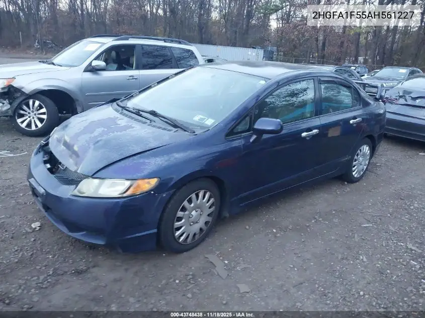 2HGFA1F55AH561227 2010 Honda Civic Lx