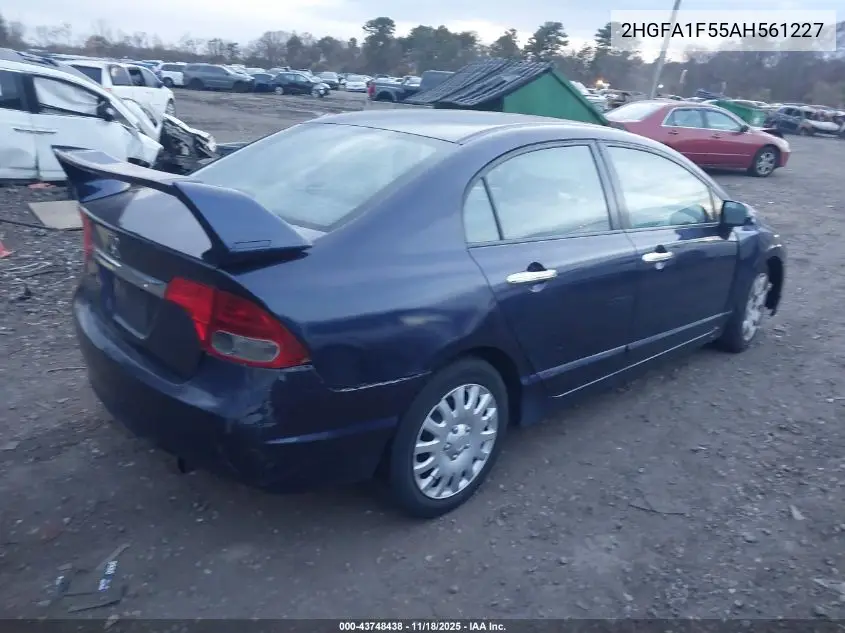 2HGFA1F55AH561227 2010 Honda Civic Lx