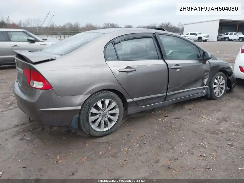 2HGFA1F99AH504080 2010 Honda Civic Ex-L