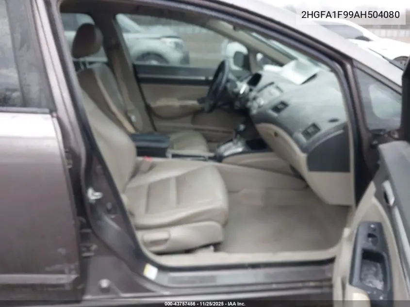 2HGFA1F99AH504080 2010 Honda Civic Ex-L