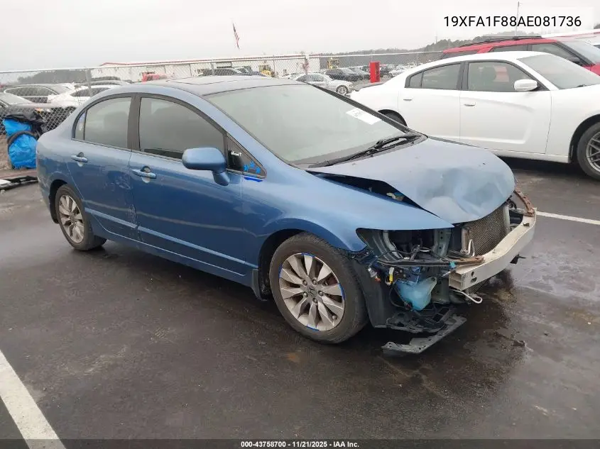 19XFA1F88AE081736 2010 Honda Civic Ex
