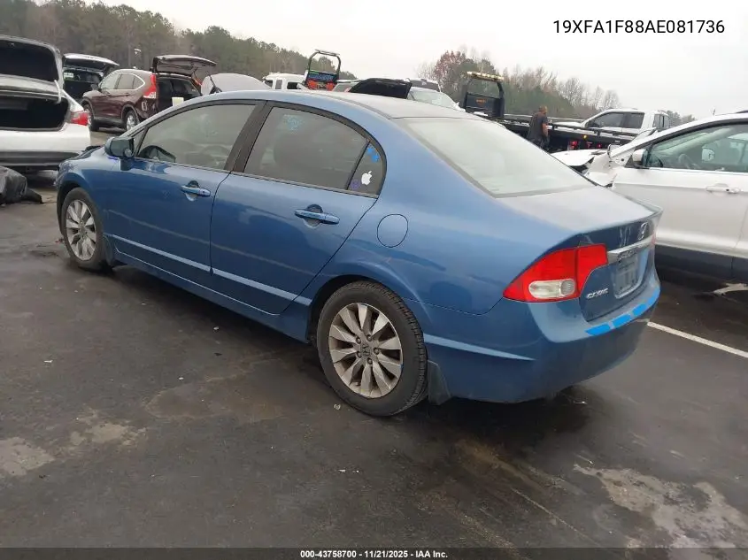19XFA1F88AE081736 2010 Honda Civic Ex