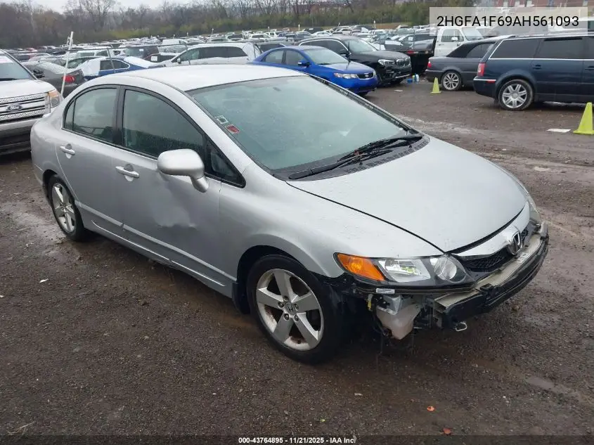 2HGFA1F69AH561093 2010 Honda Civic Lx-S
