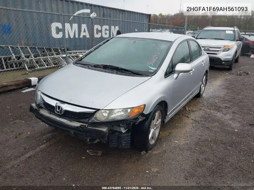 2HGFA1F69AH561093 2010 Honda Civic Lx-S