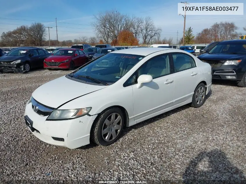 19XFA1F58AE003477 2010 Honda Civic Lx