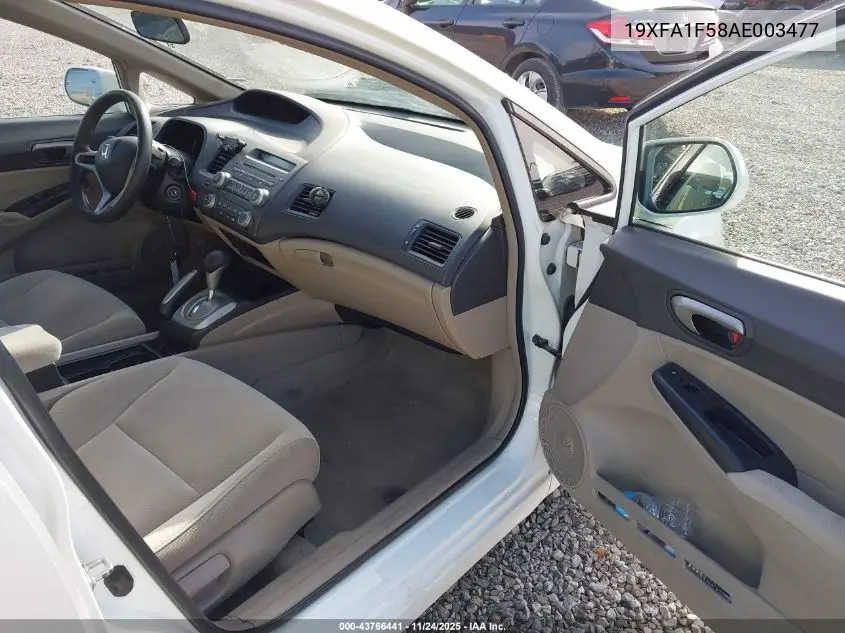 19XFA1F58AE003477 2010 Honda Civic Lx