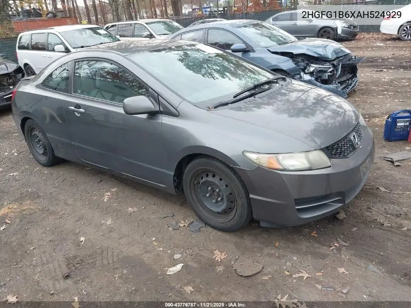 2HGFG1B6XAH524929 2010 Honda Civic Lx