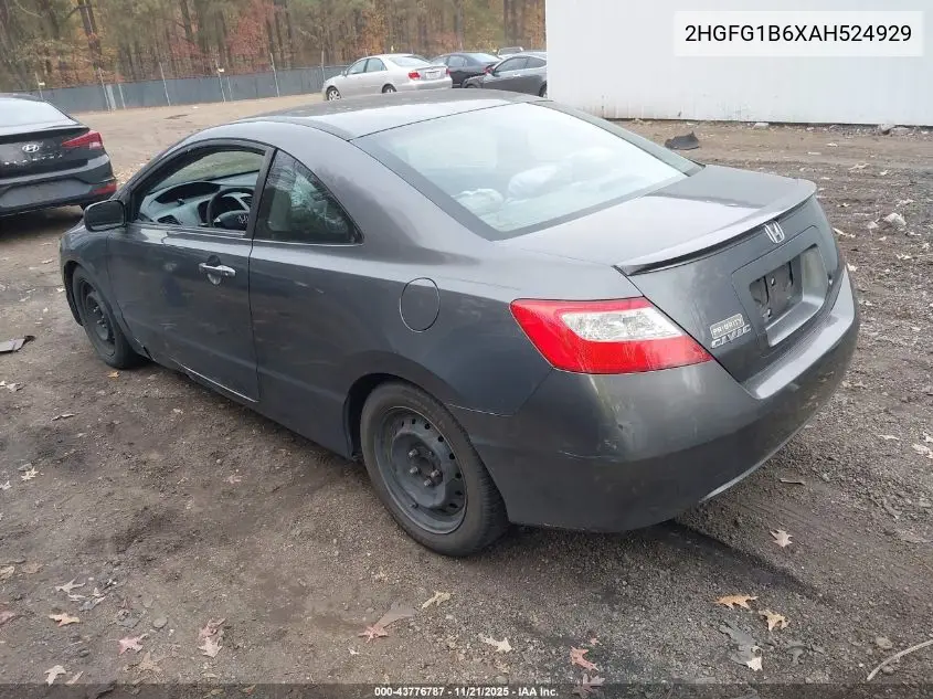 2HGFG1B6XAH524929 2010 Honda Civic Lx