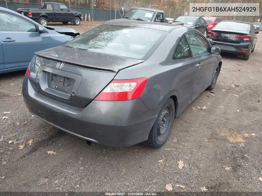 2HGFG1B6XAH524929 2010 Honda Civic Lx