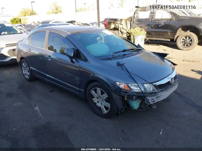 19XFA1F53AE081116 2010 Honda Civic Lx