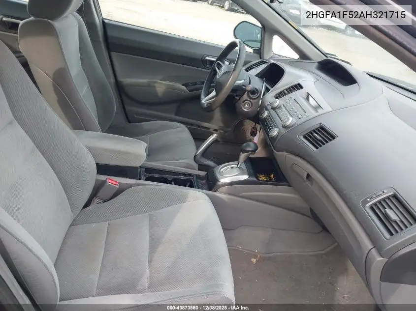 2HGFA1F52AH321715 2010 Honda Civic Lx