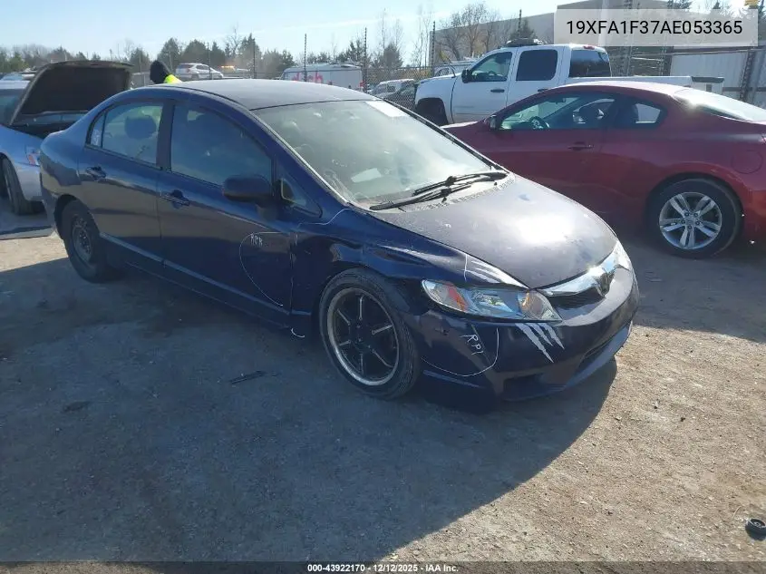 19XFA1F37AE053365 2010 Honda Civic Vp