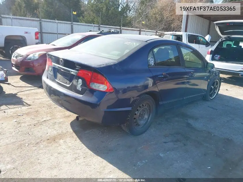 19XFA1F37AE053365 2010 Honda Civic Vp