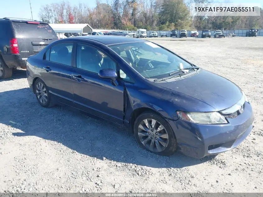 19XFA1F97AE055511 2010 Honda Civic Ex-L