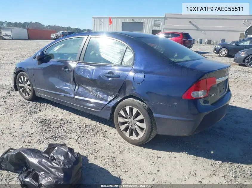 19XFA1F97AE055511 2010 Honda Civic Ex-L