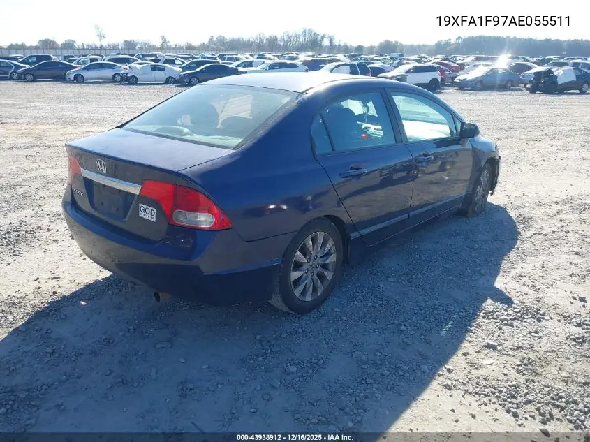 19XFA1F97AE055511 2010 Honda Civic Ex-L