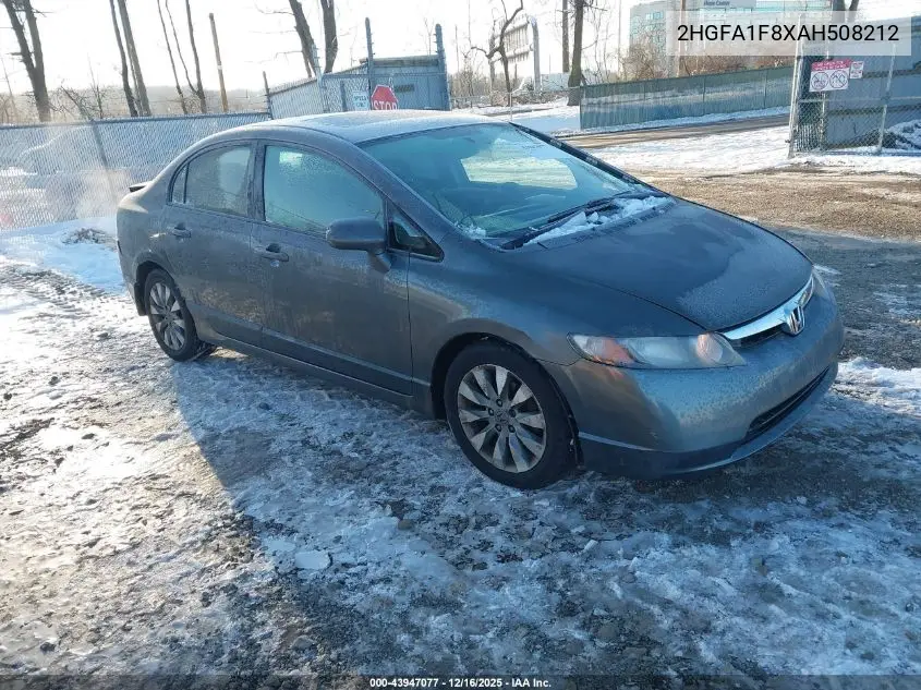 2HGFA1F8XAH508212 2010 Honda Civic Ex