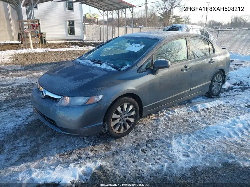 2HGFA1F8XAH508212 2010 Honda Civic Ex