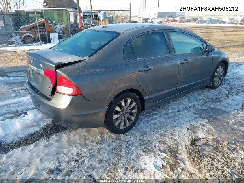 2HGFA1F8XAH508212 2010 Honda Civic Ex