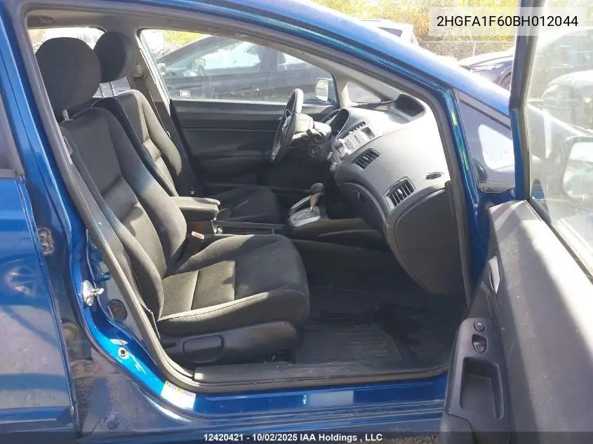 2HGFA1F60BH012044 2011 Honda Civic Lx-S