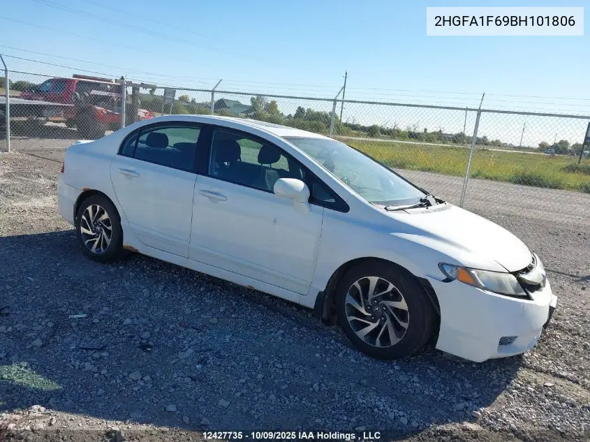 2HGFA1F69BH101806 2011 Honda Civic Se